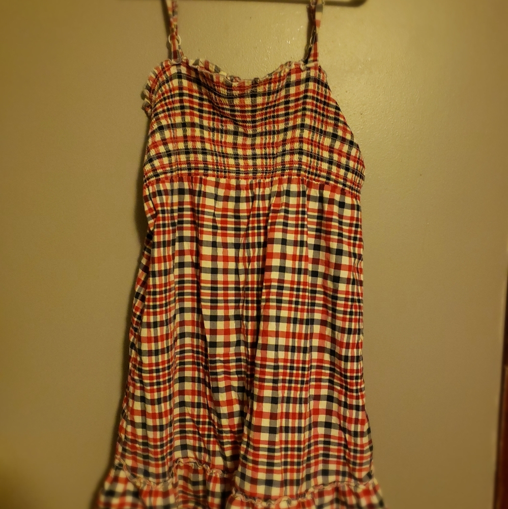 Faded Glory Dress Plaid Size M (8-10)